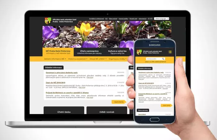 Web městské části Dolní Počernice Web městské části Dolní Počernice