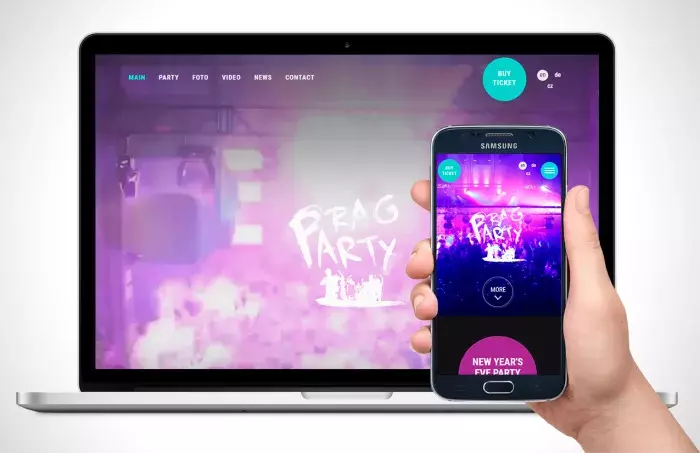 Webové stránky PragParty.com Webové stránky PragParty.com