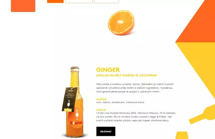 Na svařák.cz, produktová stránka pro Vinograf Na svařák.cz, produktová stránka pro Vinograf