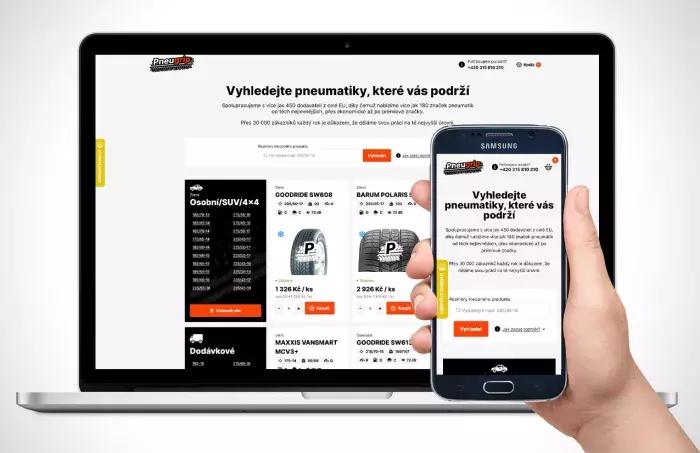 E-shop pro prodej pneumatik Pneugrip E-shop pro prodej pneumatik