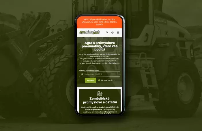 E-shopové řešení pro prodej agroprůmyslových pneumatik E-shopové řešení pro prodej agroprůmyslových pneumatik