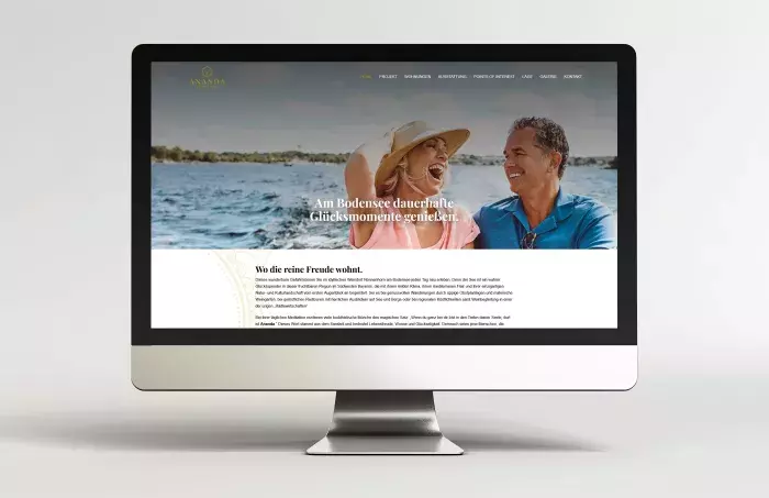 Webové řešení bytového domu Ananda-Homes