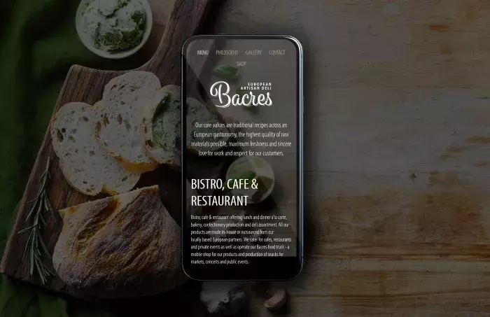 Web pro Bistro Bacres Web pro Bistro Bacres