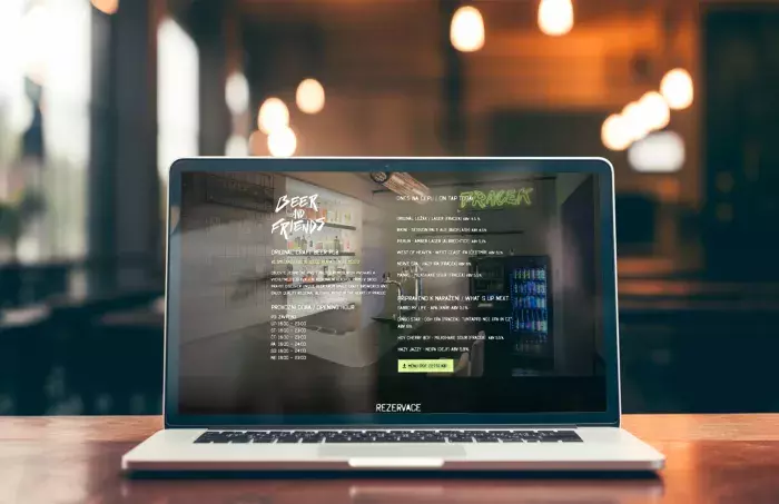 Stránky pro pivní bar v centru Prahy Beer And Friends Stránky pro pivní bar v centru Prahy Beer And Friends