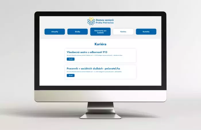 Webové stránky domova seniorů Praha-Petrovice Webové stránky domova seniorů Praha-Petrovice