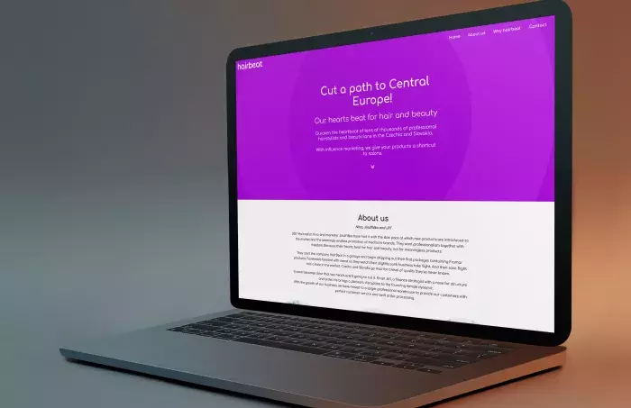 Jednostránková prezentace HairBeat Jednostránková prezentace HairBeat