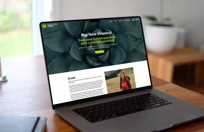 One-page prezentace pro fyzioterapeutku One-page prezentace pro fyzioterapeutku