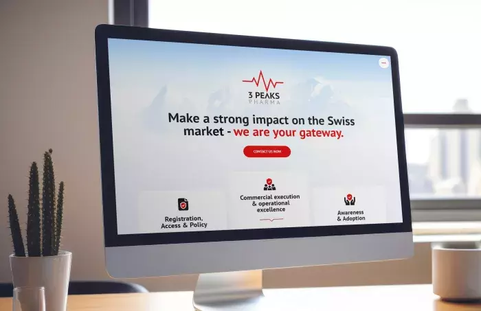 One-page pro švýcarskou společnost 3peaks One-page pro švýcarskou společnost 3peaks