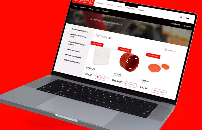 Komplexní webové stránky s e-shopem Kopos.cz Komplexní webové stránky s e-shopem Kopos.cz