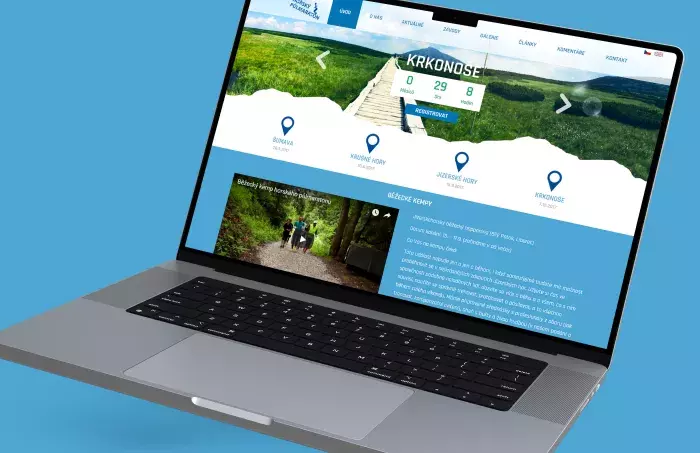 Webové stránky a registrační systém pro horský půlmaraton